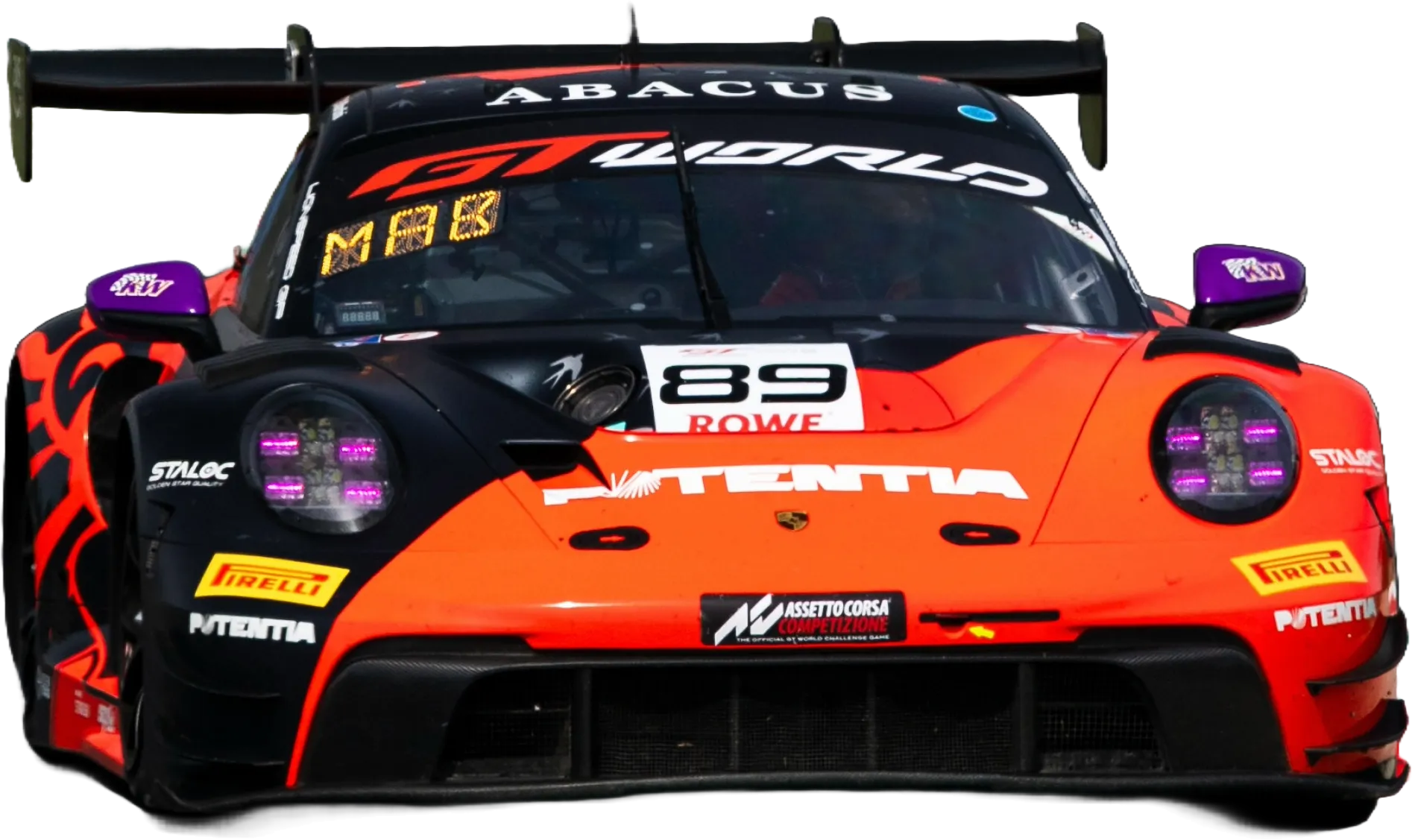The Potentia-liveried Lionspeed GP Porsche 911 GT3 R, number 89